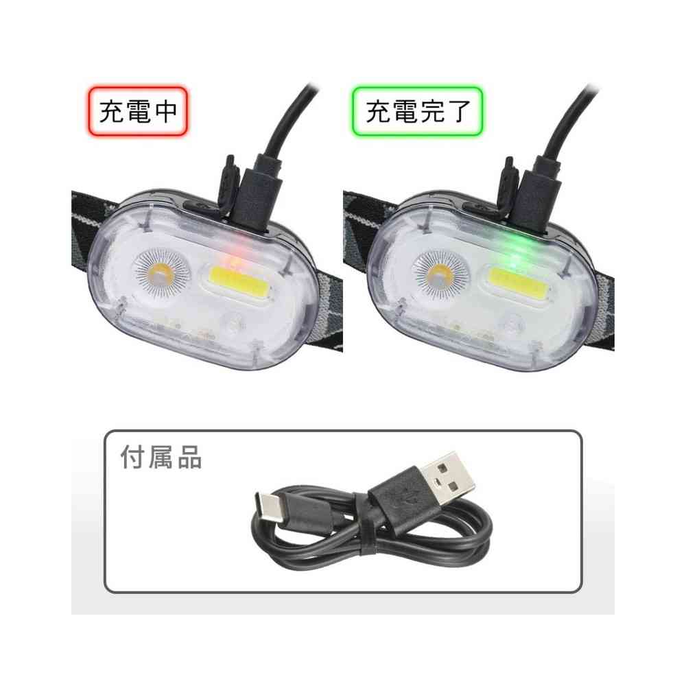 オーム電機 小型充電式ヘッドライト 260ルーメン - Image 4