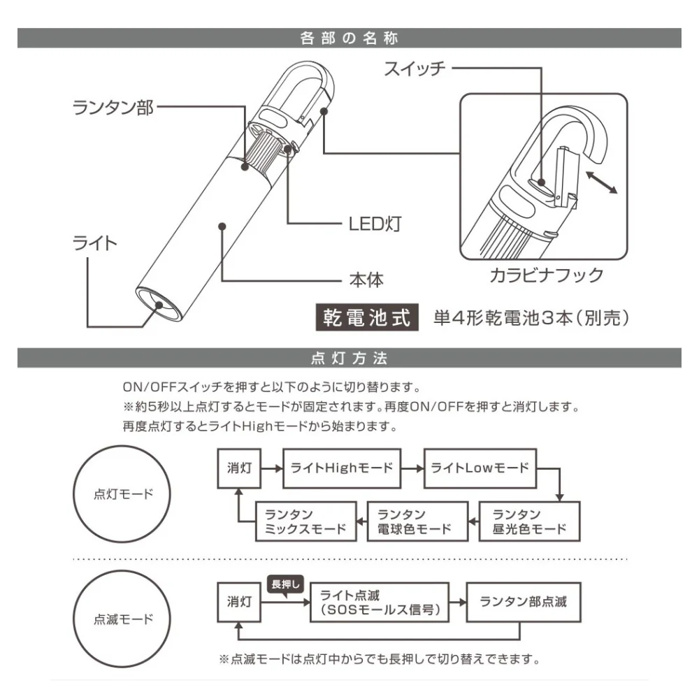 オーム電機 アルミランタンライト - Image 4