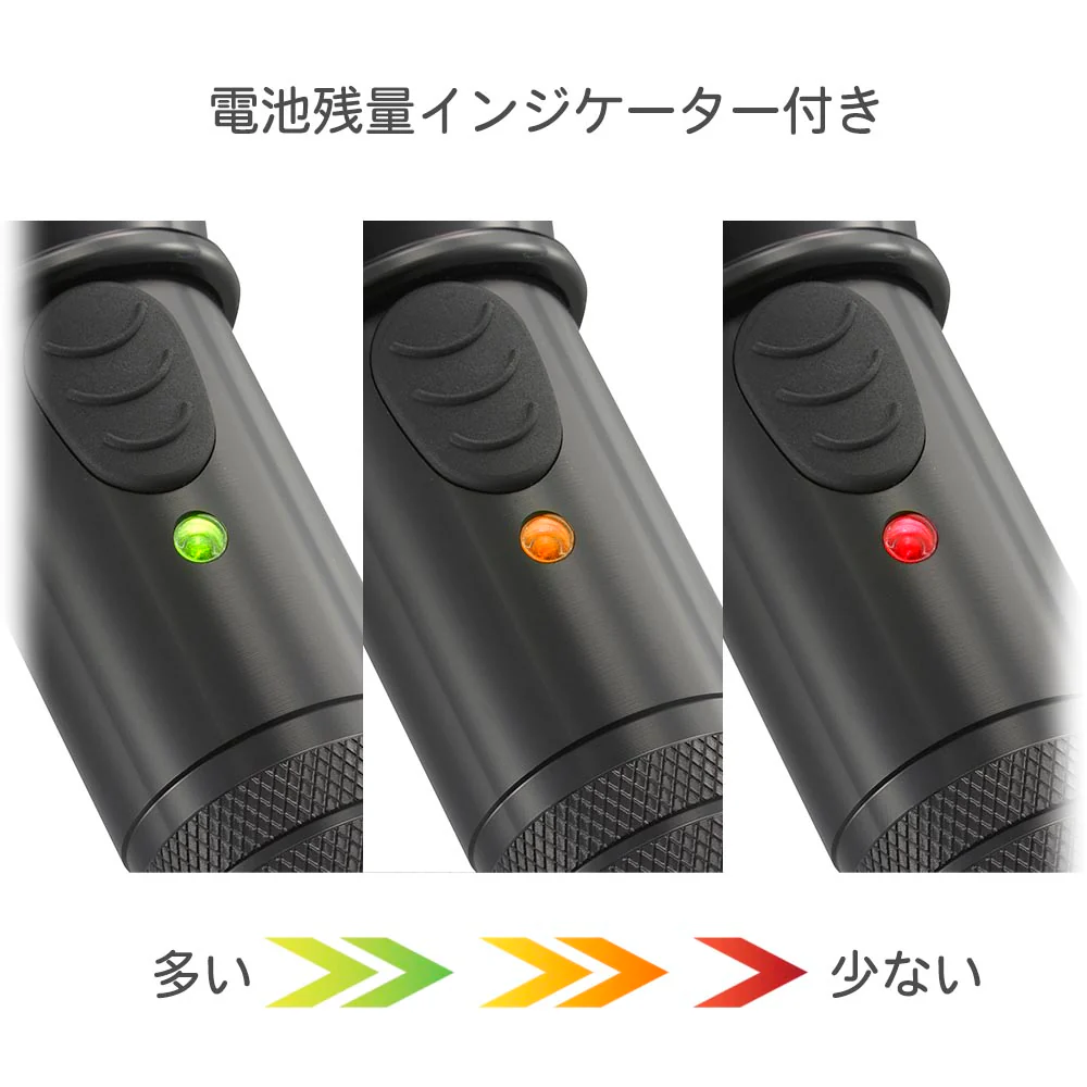 オーム電機 防水LEDズームライト レッドカイザー 1350ルーメン - Image 3