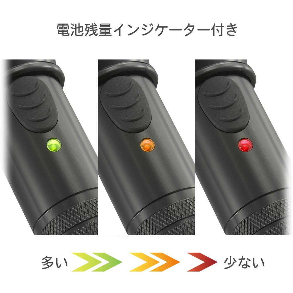 オーム電機 防水LEDズームライト レッドカイザー 1350ルーメン - Image 7