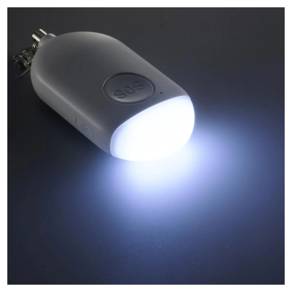 オーム電機 LEDミニライト 防犯アラーム付き 充電式 - Image 2