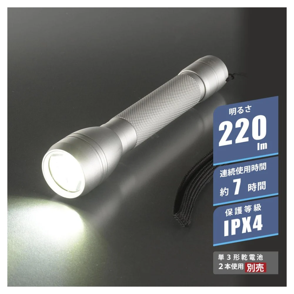 オーム電機 LEDライト ピュアビーム 220ルーメン - Image 3