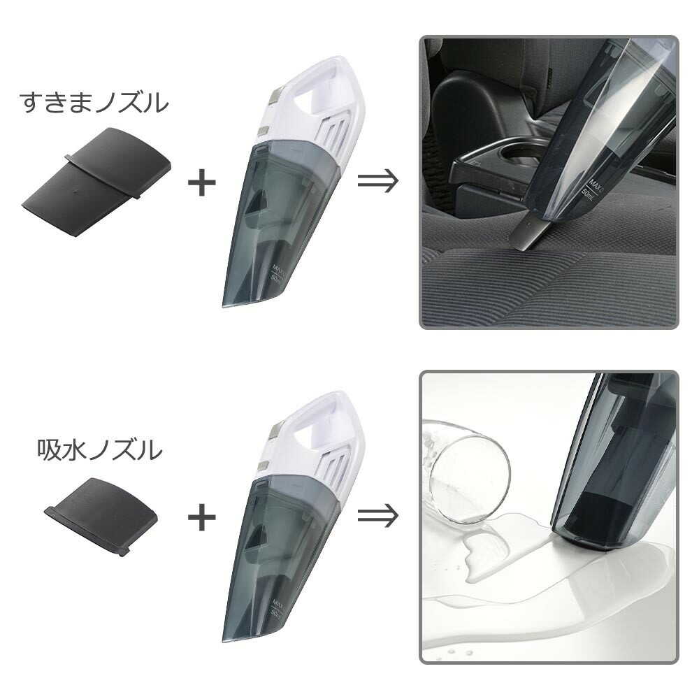 オーム電機 充電式ハンディークリーナー WET＋DRY - Image 9
