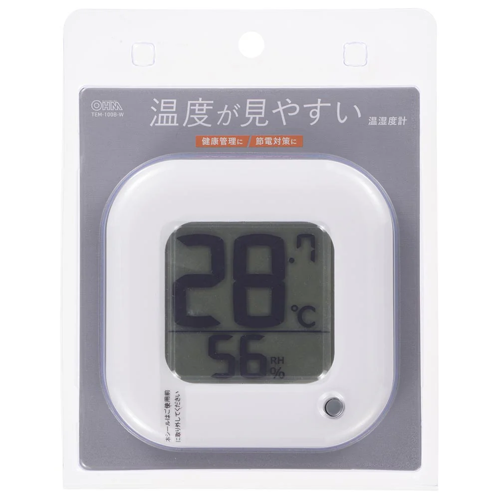 オーム電機 温度が見やすい温湿度計 - Image 6