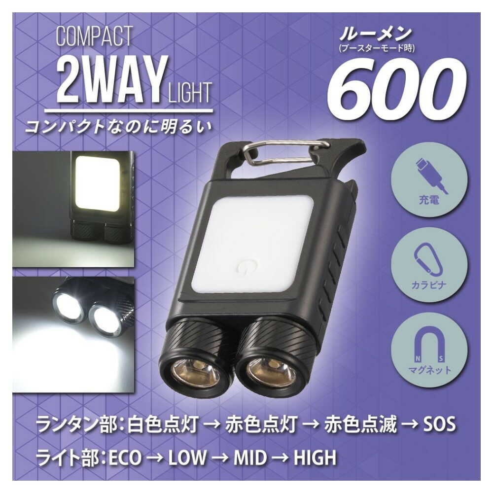 オーム電機 コンパクト2WAY 600ルーメン - Image 11