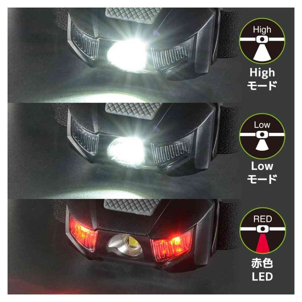 オーム電機 LEDヘッドランプ 110ルーメン 1個 - Image 12
