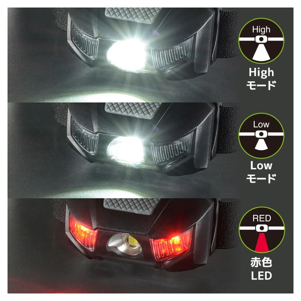 オーム電機 LEDヘッドランプ 110ルーメン 1個 - Image 2
