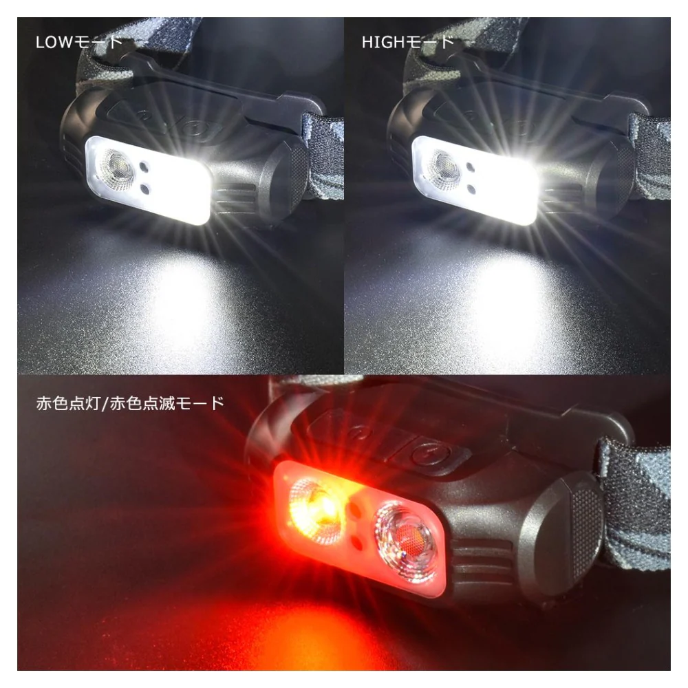 オーム電機 LEDヘッドランプ モーションセンサー 175ルーメン 1個 - Image 2