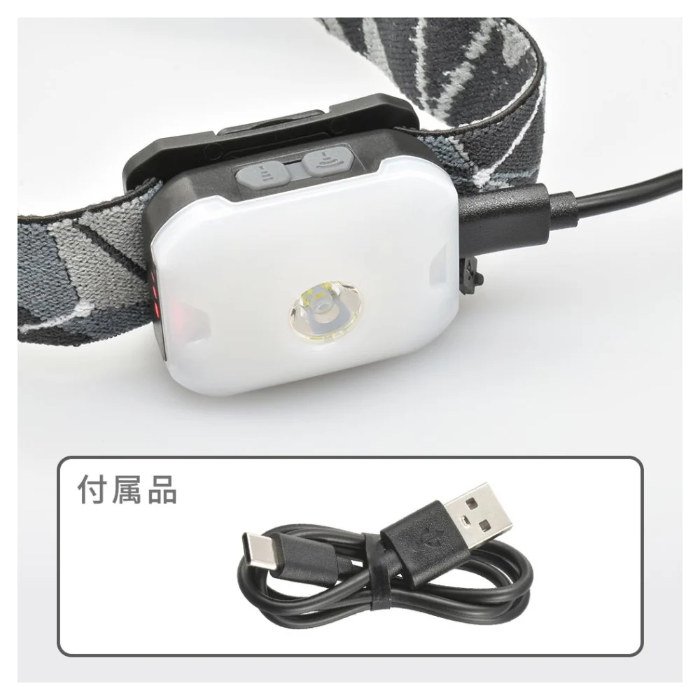 オーム電機 LEDヘッドランプ 面発光＆スポット点灯 270ルーメン 1個 - Image 3