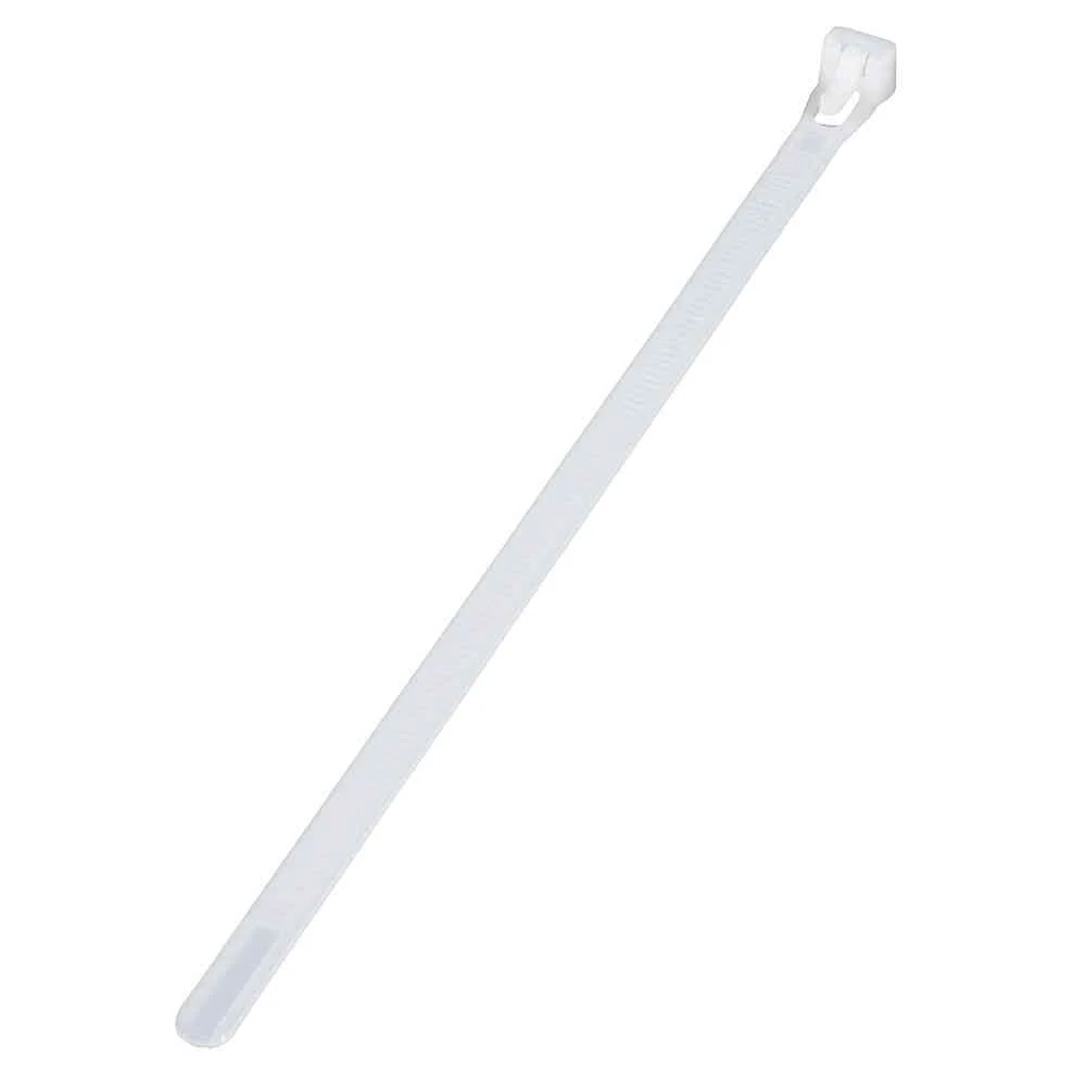 オーム電機 リピートタイ 屋内用 200mm 白 09-1253 30本入 - Image 2
