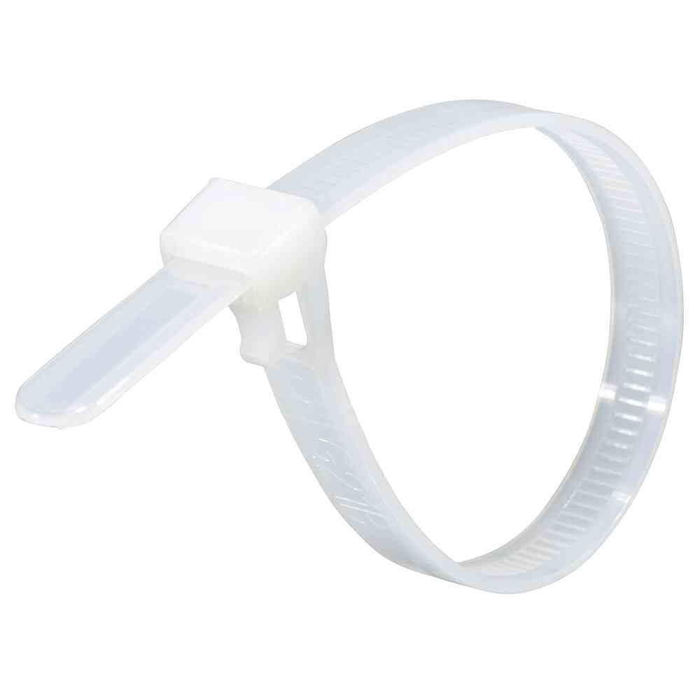 オーム電機 リピートタイ 屋内用 200mm 白 09-1253 30本入 - Image 3