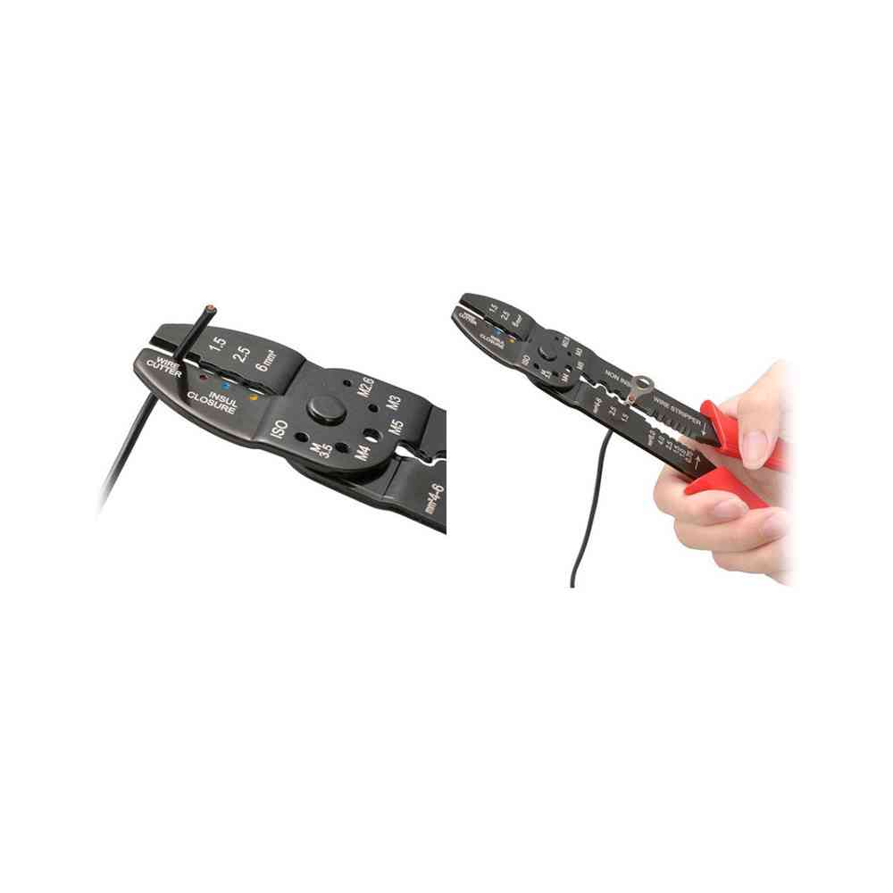 オーム電機 電工ペンチ 絶縁裸端子用 - Image 3