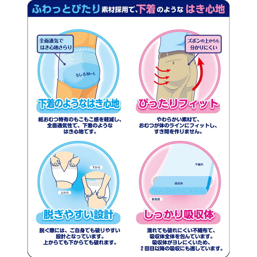 エルモア いちばんパンツ うす型 S 18枚 - Image 3