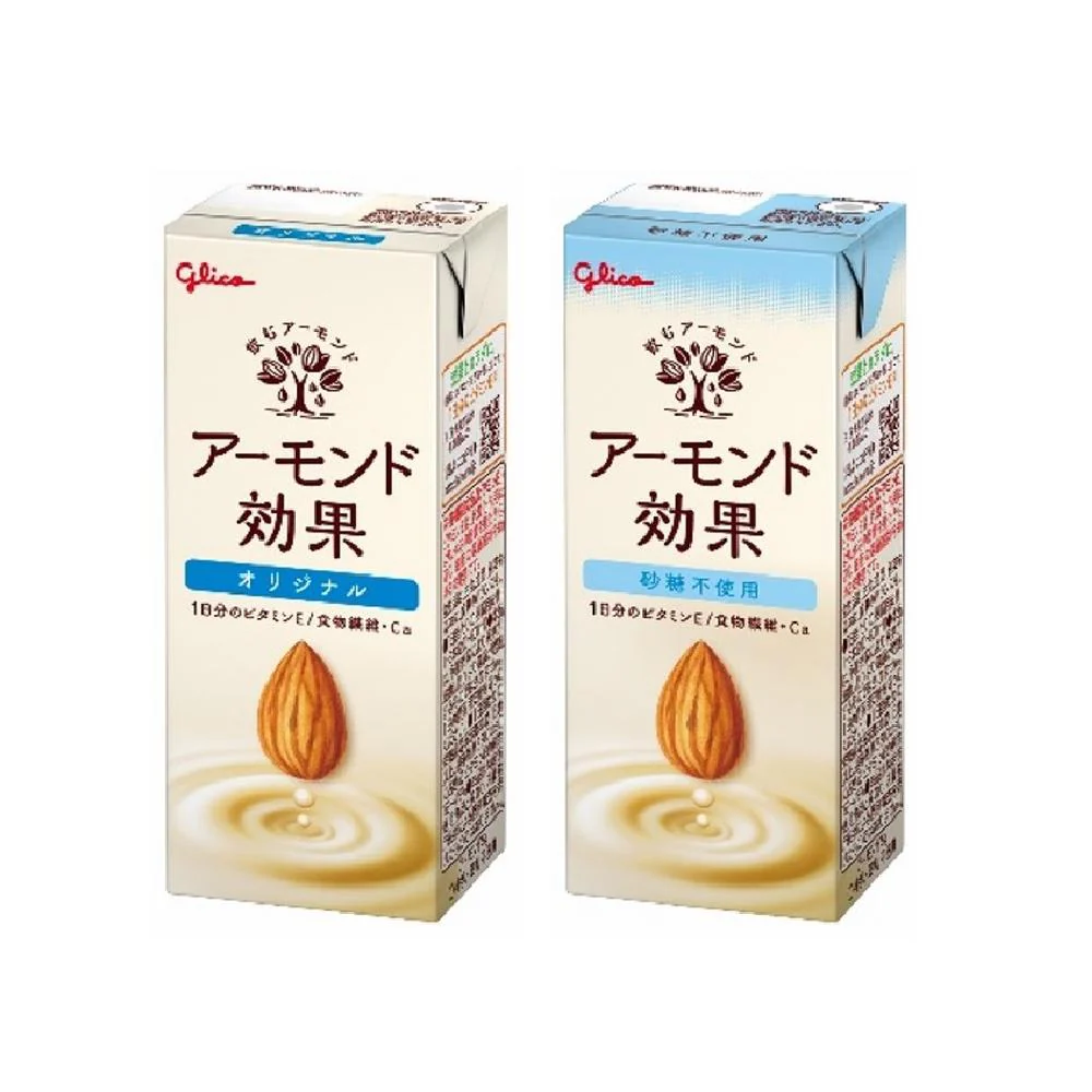 ◆グリコ アーモンド効果 オリジナル 200ml【12本セット】+ アーモンド効果 砂糖不使用 200ml【12本セット】 - Image 2