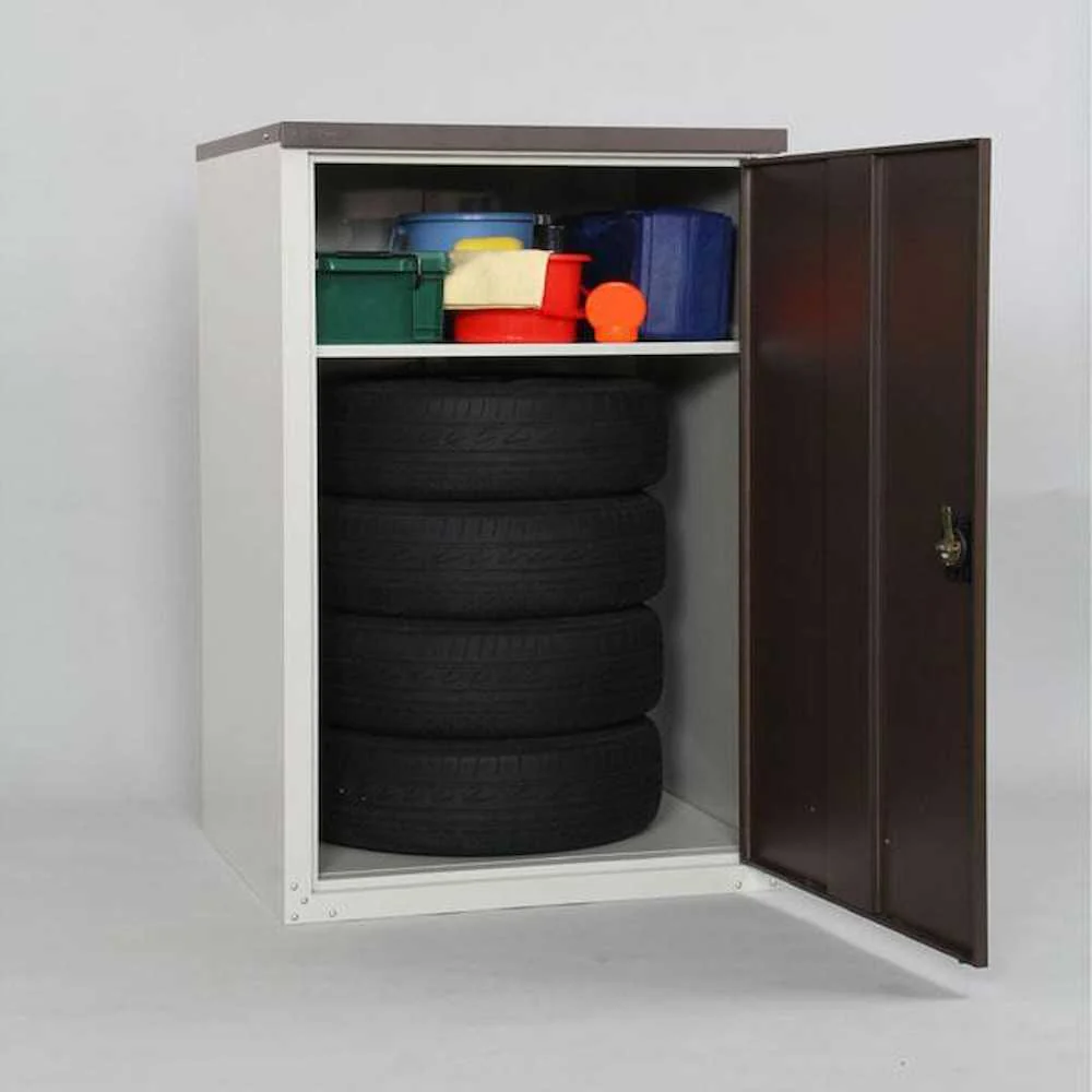 扉式タイヤ収納庫 TBT-132 (MBR）【直送品】 返品・キャンセル・他商品と同時購入は不可 - Image 2