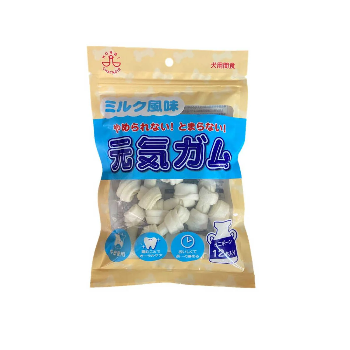 コンビ ミルク風味元気ガム ミニボーン 12本入り - Image 3