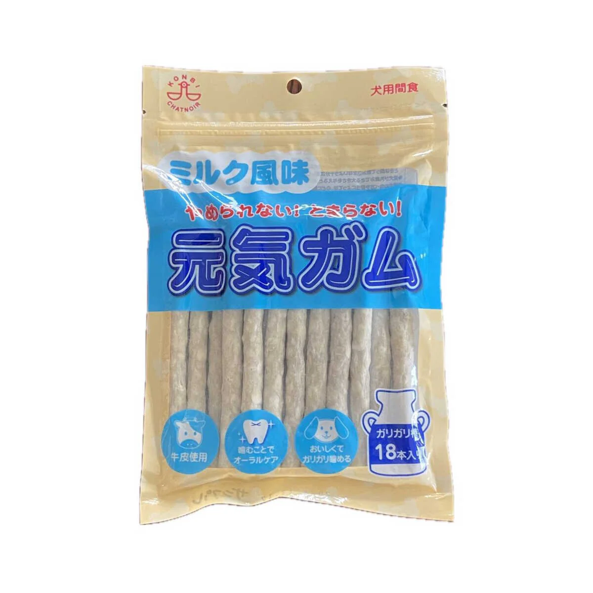 コンビ ミルク風味元気ガム ガリガリ棒 18本入り - Image 3