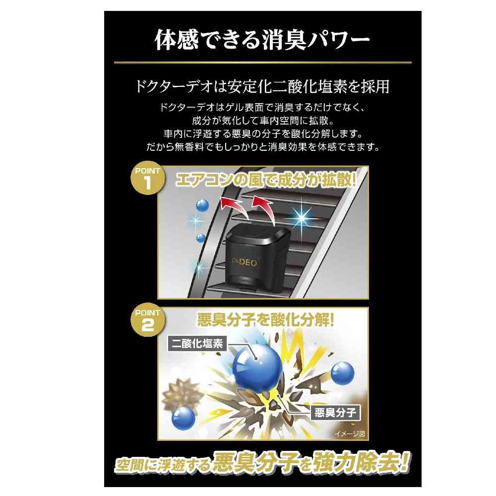 カーメイト ドクターデオ エアコン取付タイプ 無香料 D272 12g - Image 4
