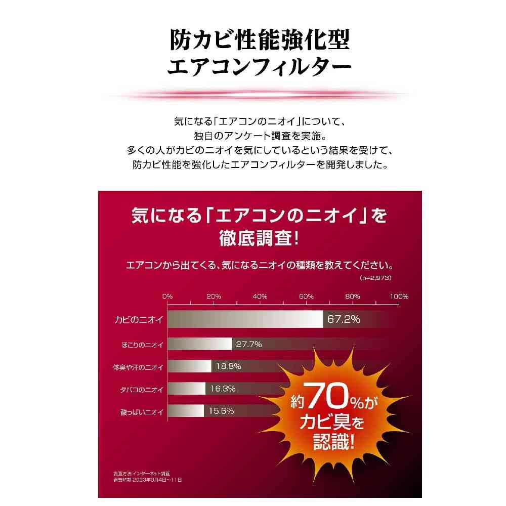 カーメイト ドクターデオ エアコンフィルター トヨタ用 DFB-T03 - Image 3