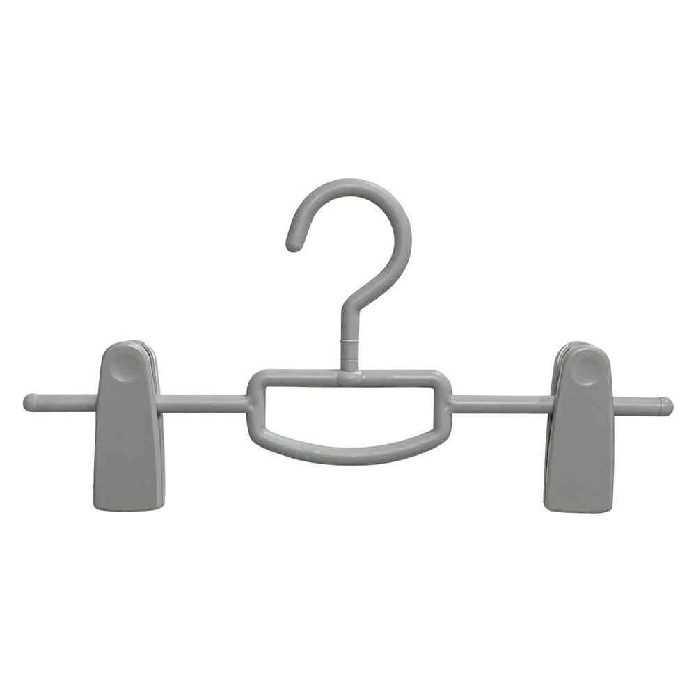 シンコハンガー モノクローゼット スカートハンガービッグクリップ グレー