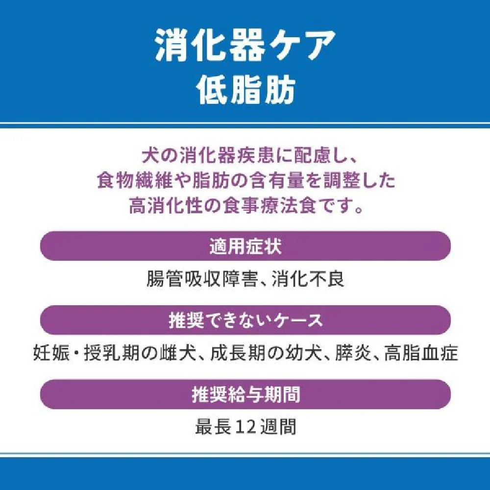 マルカン ベッツウェル 犬用療法食 消化器ケア低脂肪 3kg - Image 11