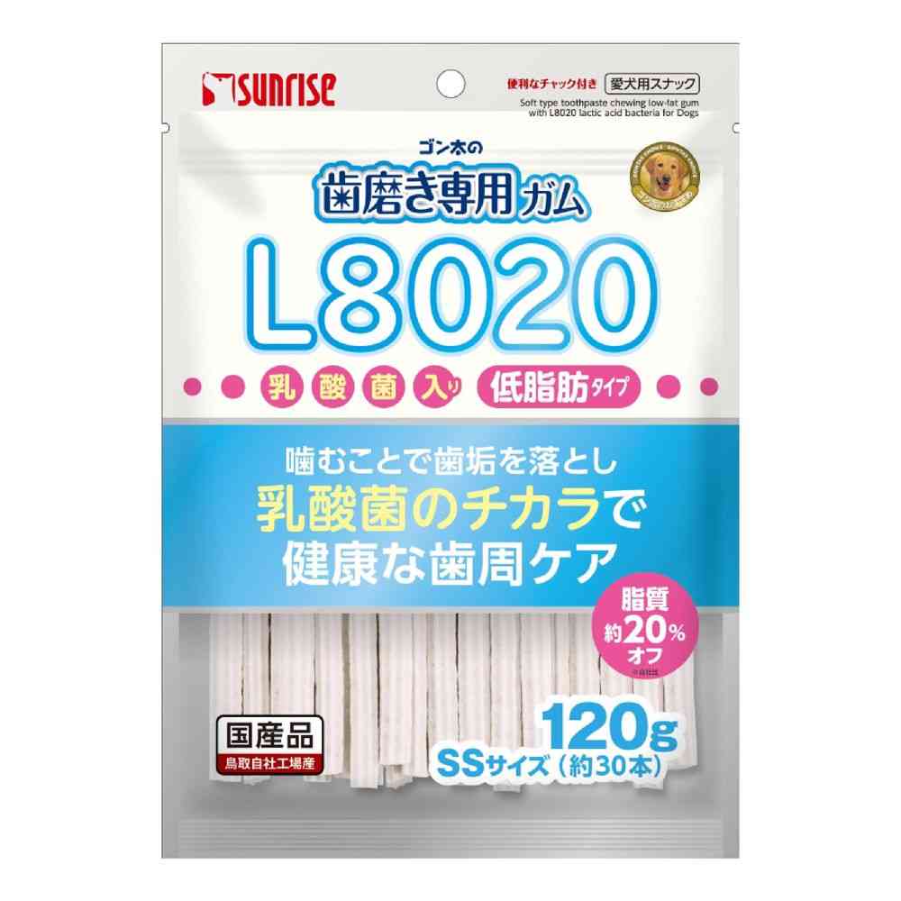 マルカン サンライズ ゴン太の歯磨ガムSS乳酸菌低脂肪 120g