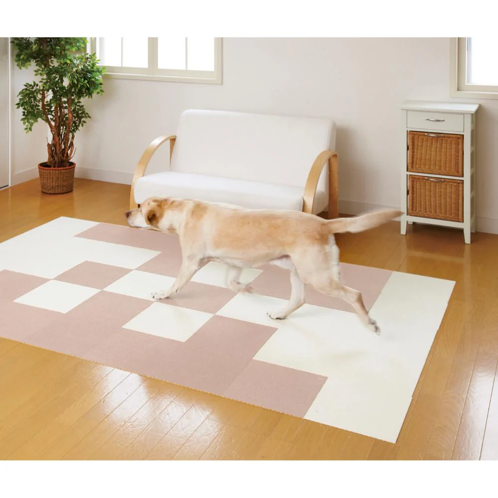 ペット用撥水タイルマット 同色20枚入 ベージュ 【直送品】 返品・キャンセル・他商品と同時購入は不可 - Image 3