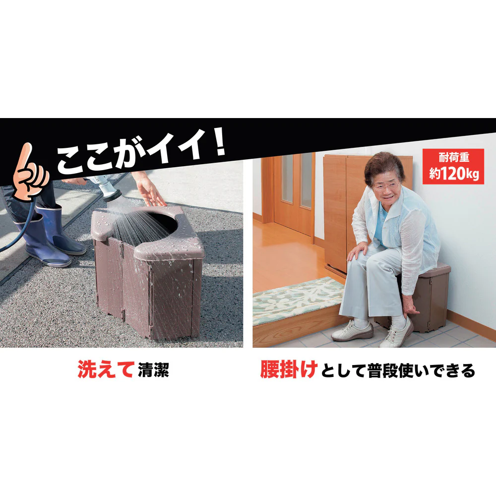 サンコー ポータブルコーナートイレ R46 【直送品】 返品・キャンセル・他商品と同時購入は不可 - Image 8