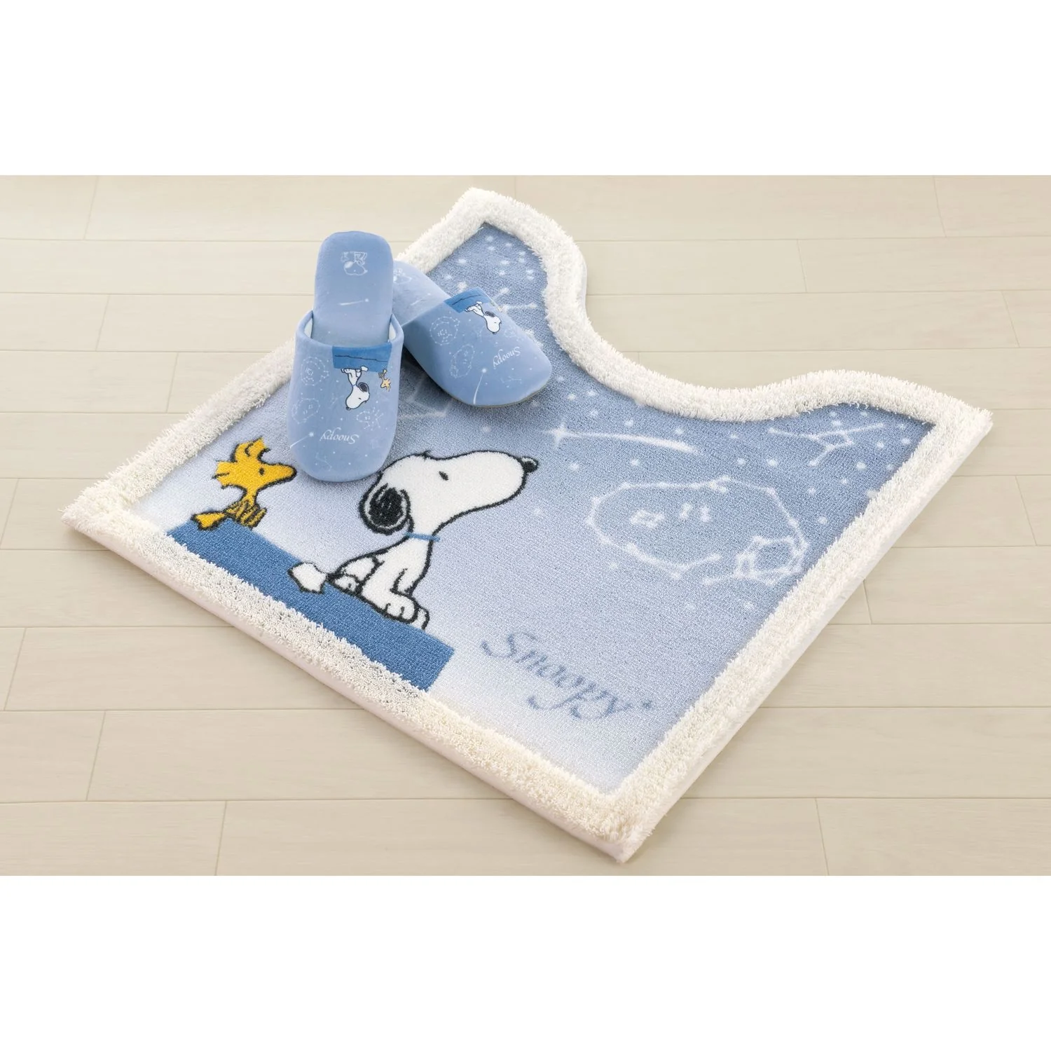 センコー PEANUTS 星空スヌーピースリッパ ブルーグレー - Image 8