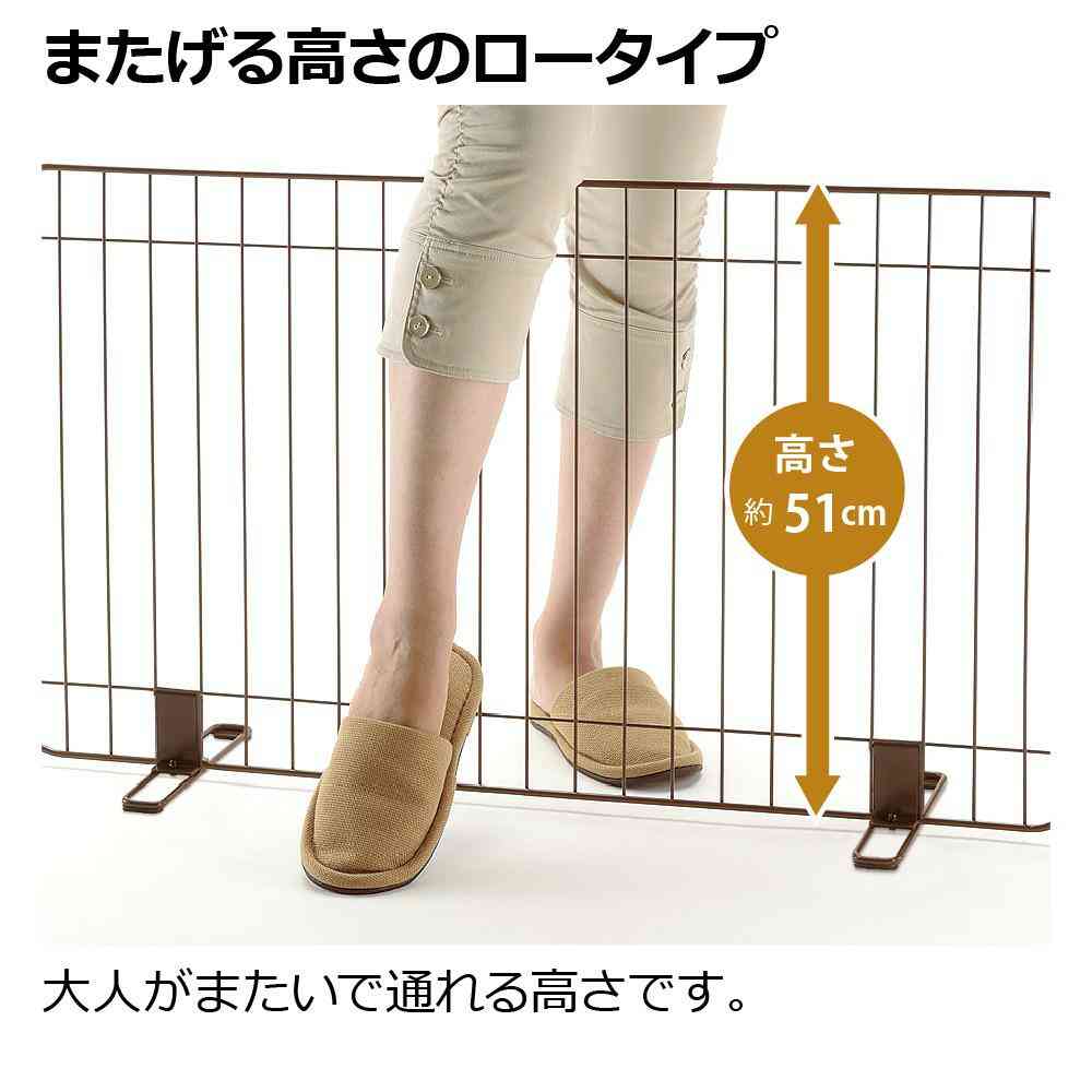 スタンド簡易ペットゲート 90 ブラウン 【直送品】 返品・キャンセル・他商品と同時購入は不可 - Image 3