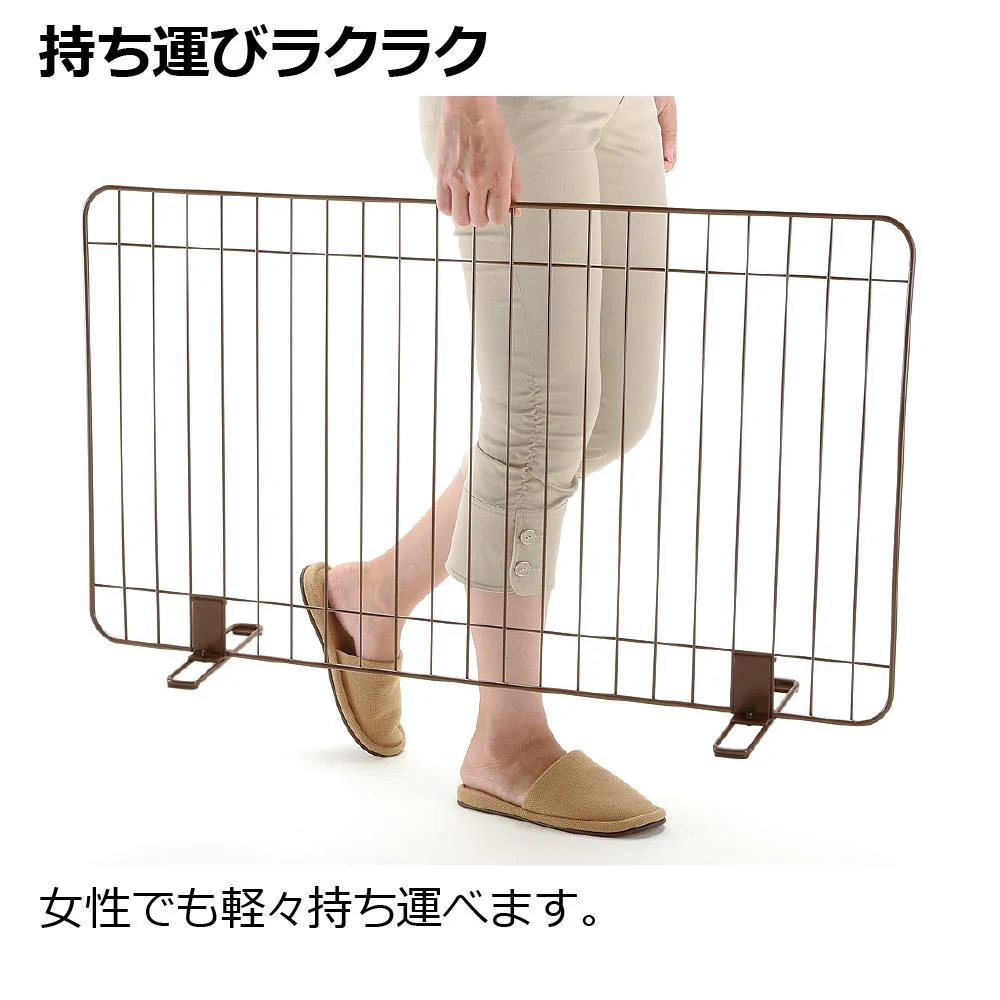 スタンド簡易ペットゲート 90 ブラウン 【直送品】 返品・キャンセル・他商品と同時購入は不可 - Image 4