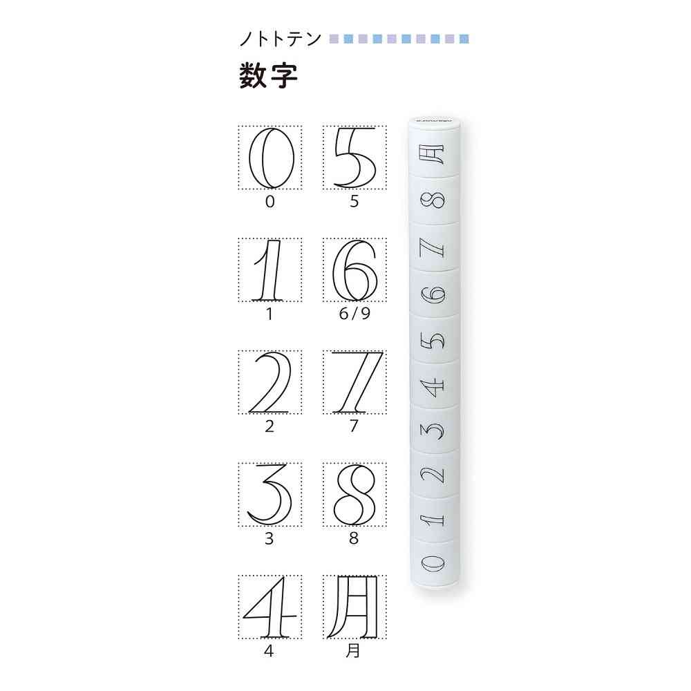 シヤチハタ ノトトテン 数字 1個 - Image 3