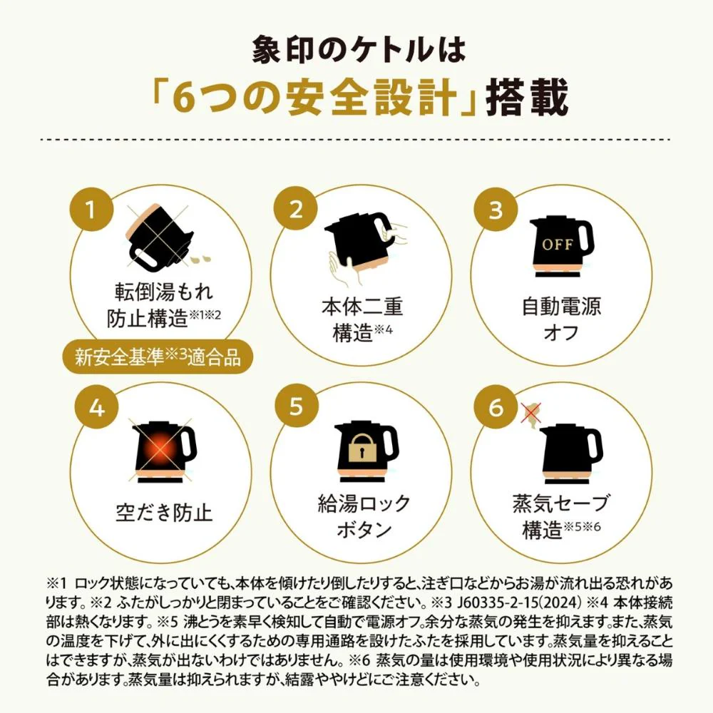 象印 電気ケトル STAN. CK-PA08-BA 【直送品】 返品・キャンセル・他商品と同時購入は不可 - Image 3