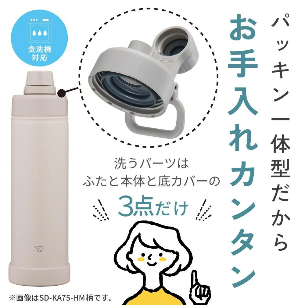 ZOJIRUSHI ステンレスクールボトル 750ml SDKA75 HM 【直送品】 返品・キャンセル・他商品と同時購入は不可 - Image 4