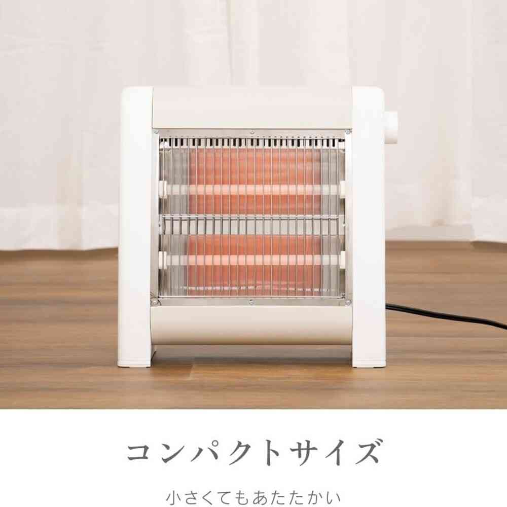 電気ストーブ800W ゼピール ホワイト ZDQ-08B 1台 - Image 4