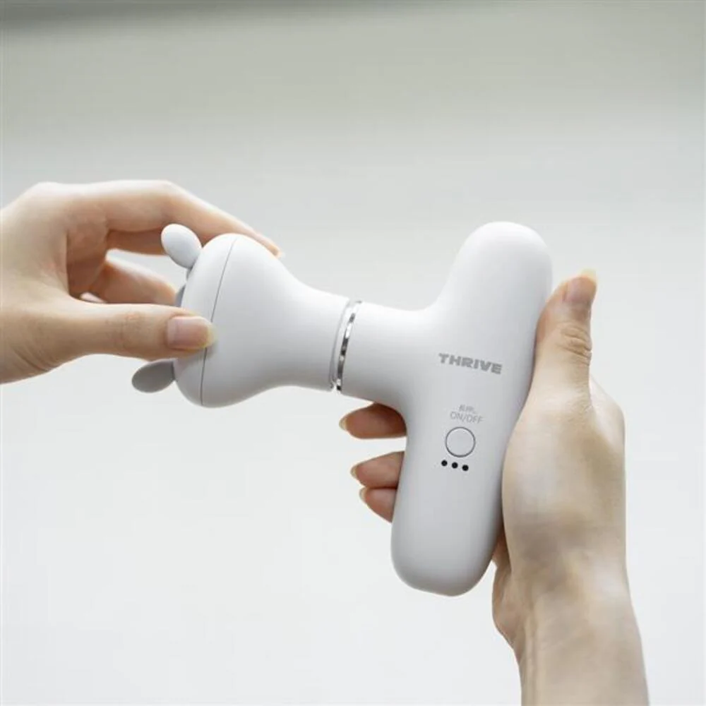 THRIVE スリースタイルガン BM-01(WH) 全身セルフケア ホワイト 1台 - Image 4