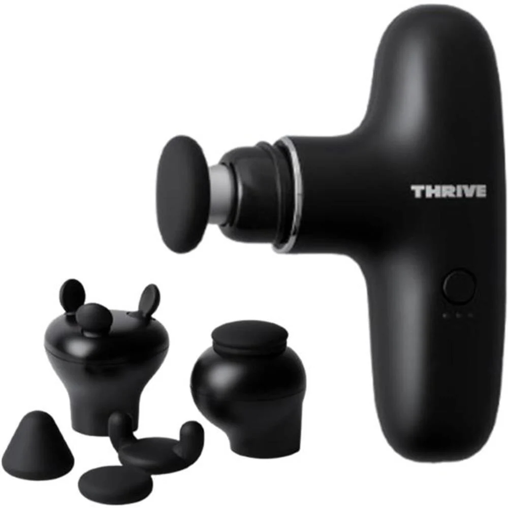 THRIVE スリースタイルガン BM-01(BK) 全身セルフケア ブラック 1台