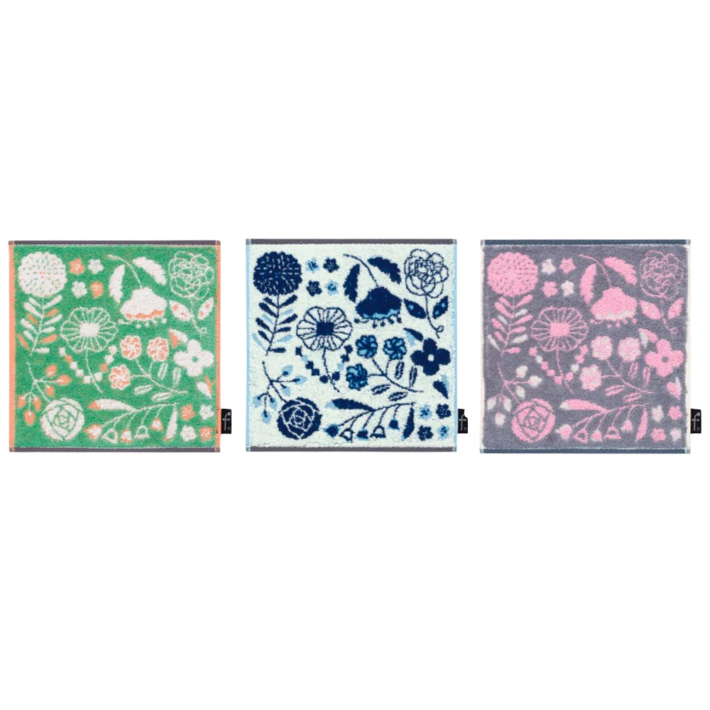 日繊商工 FUFU MONO FORM レンピ タオルチーフ ネイビーブルー 1枚 - Image 2