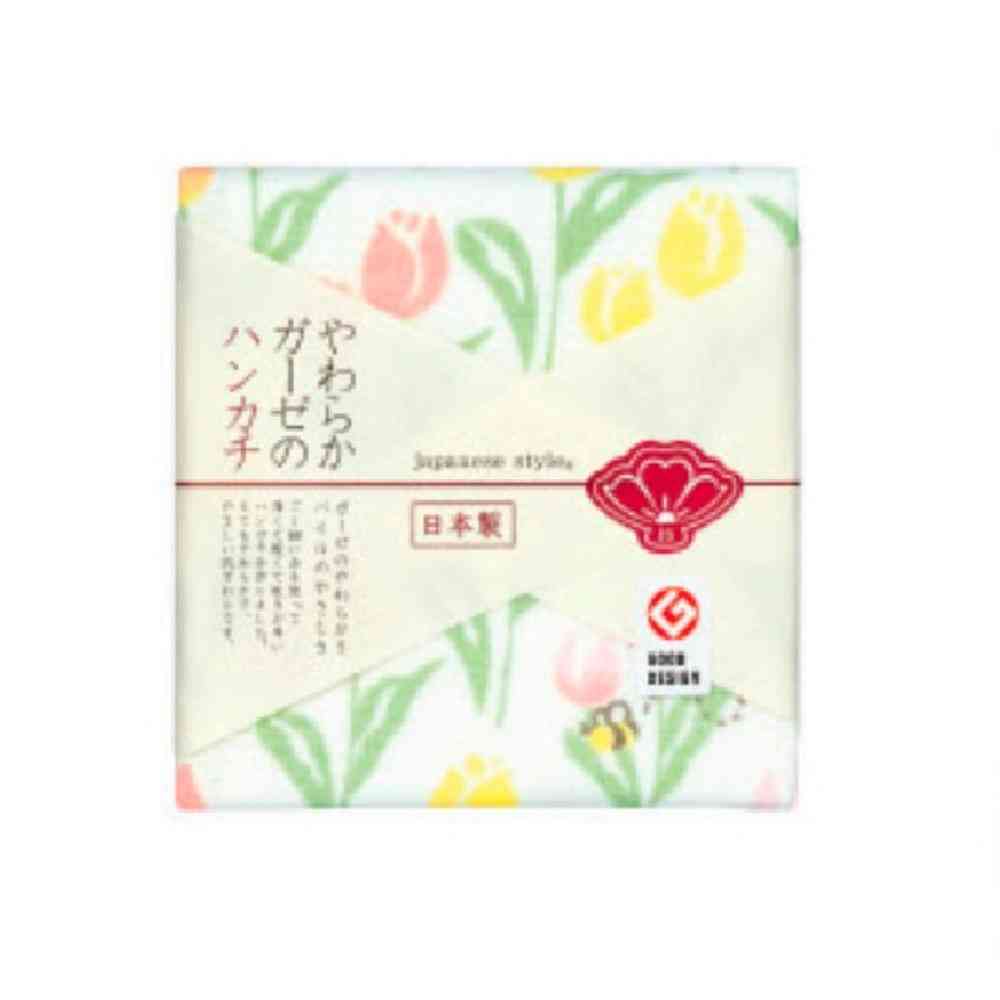 日繊商工 ジャパニーズスタイル チューリップ ハンカチ 1枚 - Image 3