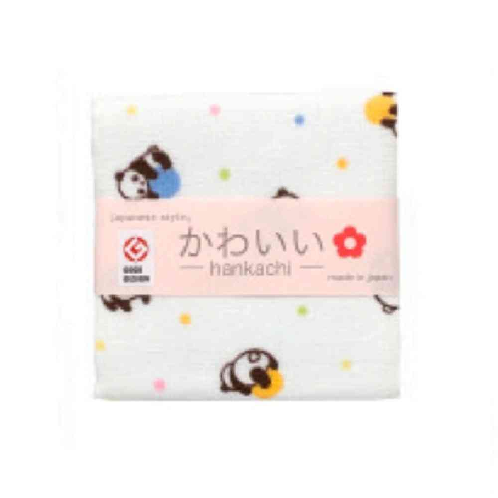 日繊商工 ジャパニーズスタイル ころころぱんだ ハンカチ 1枚 - Image 3
