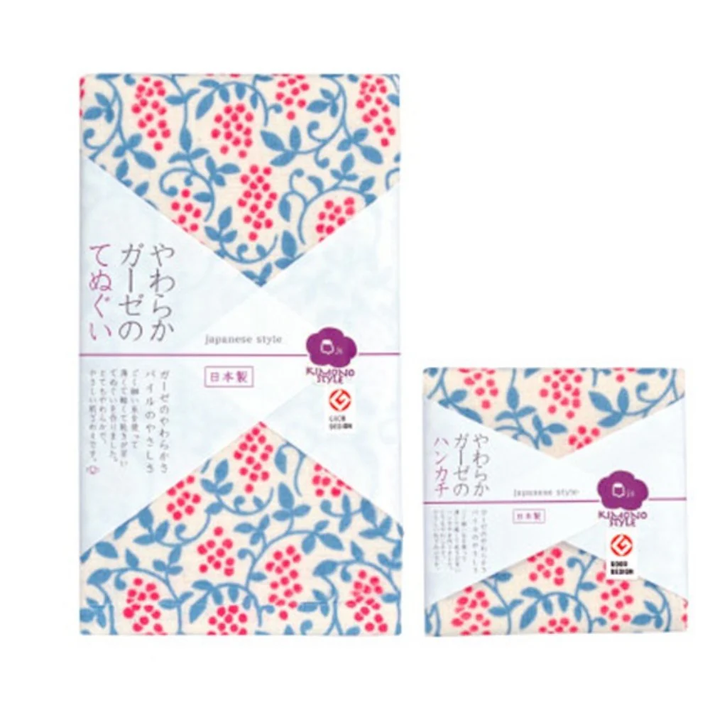 日繊商工 ジャパニーズスタイル 実と唐草 てぬぐい 1枚 - Image 2