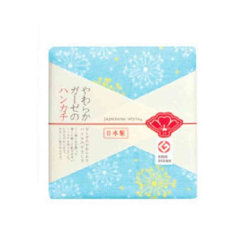 日繊商工 ジャパニーズスタイル ぼたん花火 ハンカチ 1枚 - Image 3