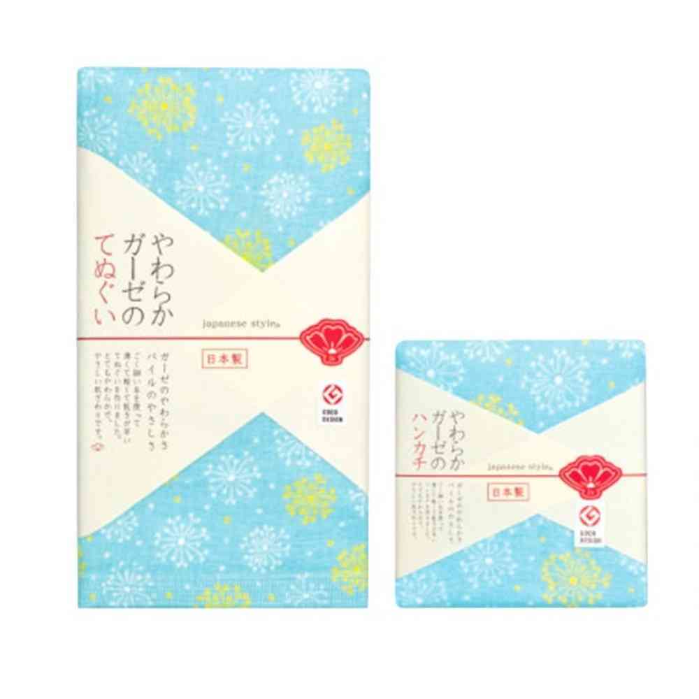 日繊商工 ジャパニーズスタイル ぼたん花火 ハンカチ 1枚 - Image 4