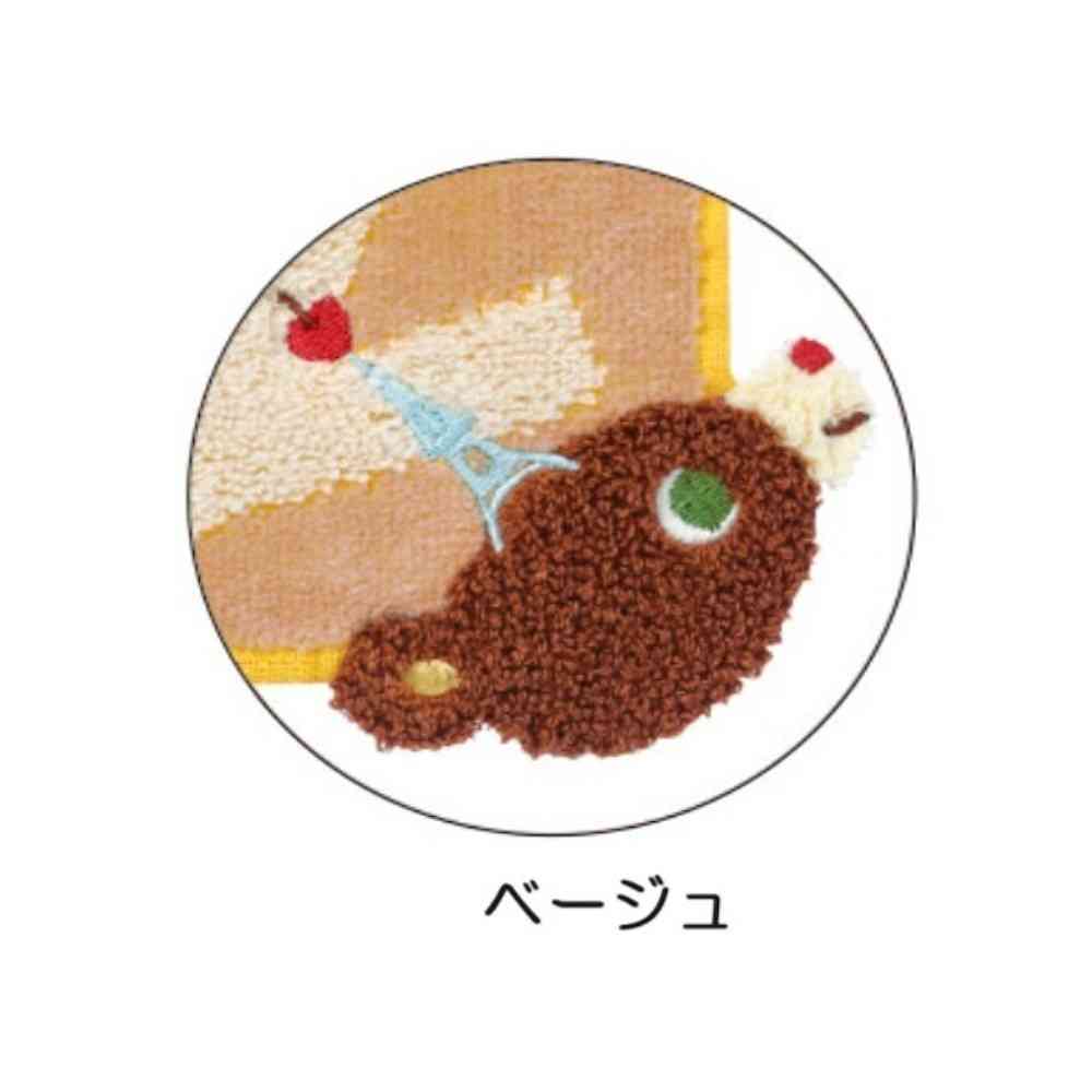 日繊商工 かずくま ワッペン タオルチーフ ベージュ 1枚 - Image 3