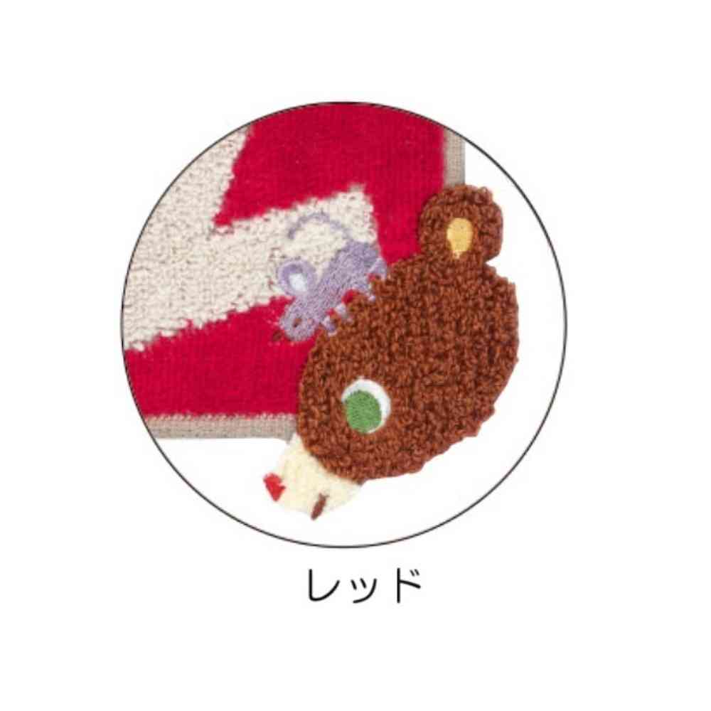 日繊商工 かずくま ワッペン タオルチーフ レッド 1枚 - Image 3