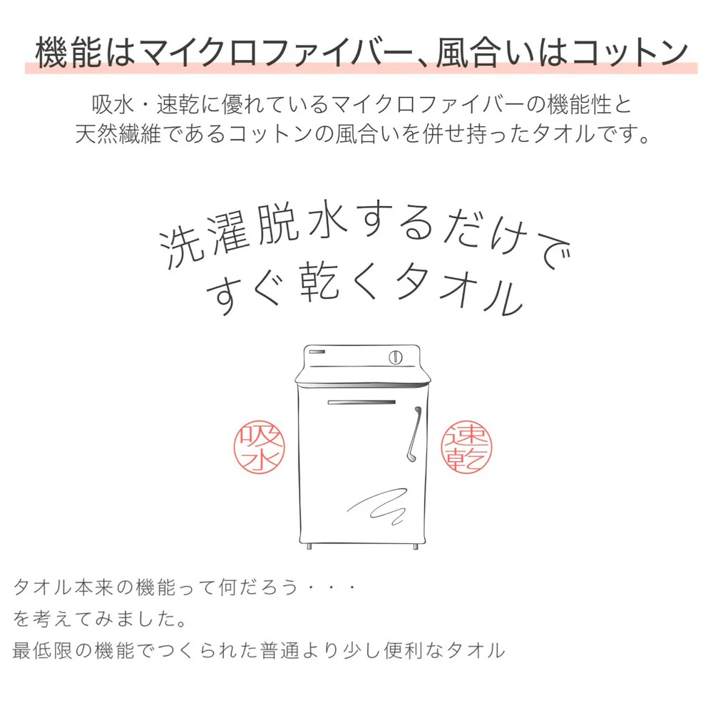 日繊商工 洗濯脱水するだけですぐ乾くタオル2 バスタオル ベージュ 1枚 - Image 2