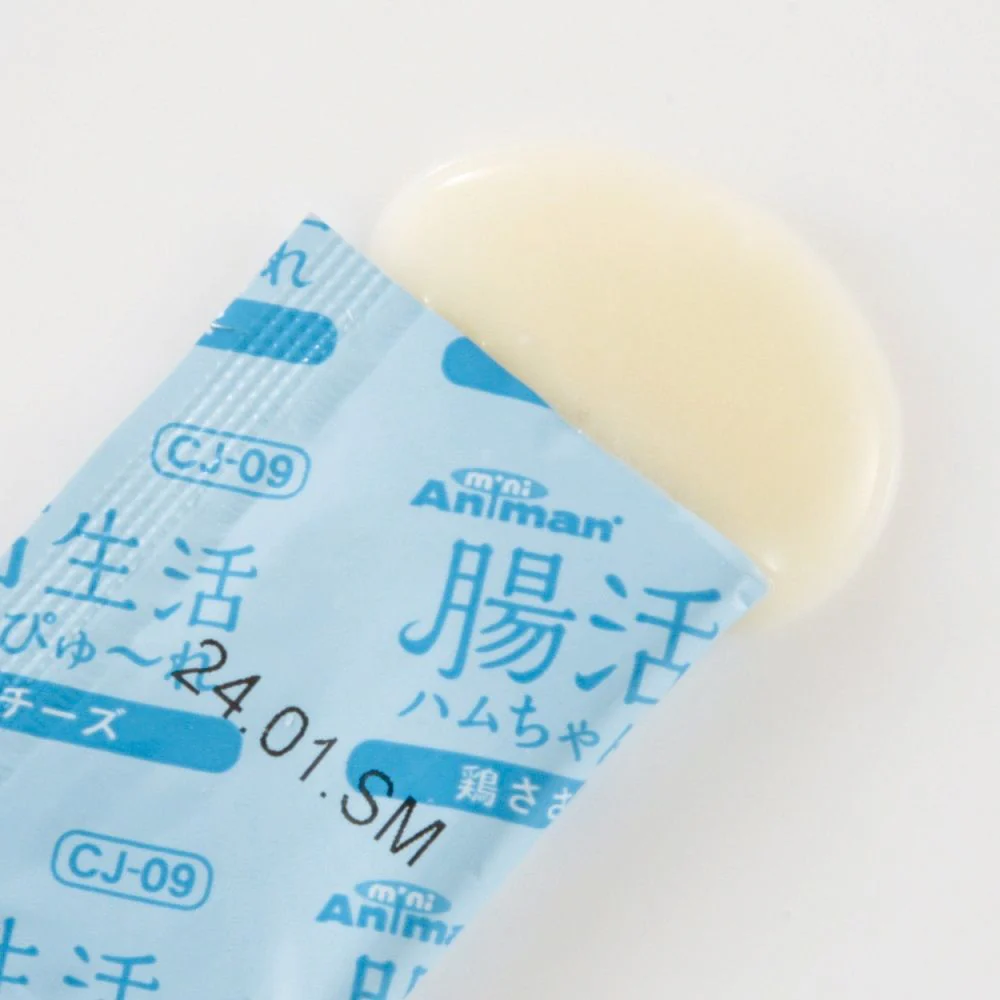 ミニアニマン 腸活生活 ハムちゃんぴゅ~れ 鶏ささみ&チーズ 3g×10個入 - Image 2
