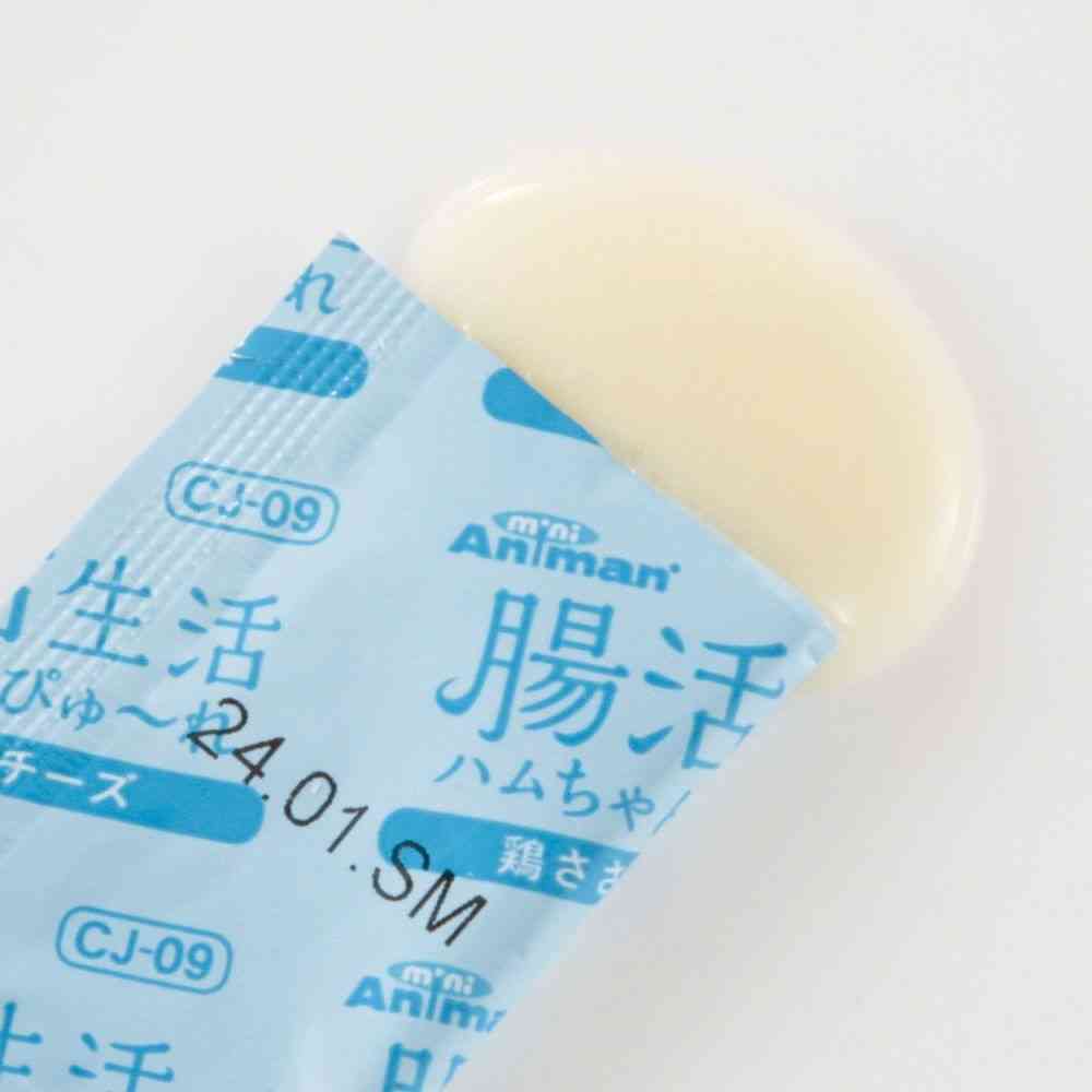 ミニアニマン 腸活生活 ハムちゃんぴゅ~れ 鶏ささみ&チーズ 3g×10個入 - Image 4