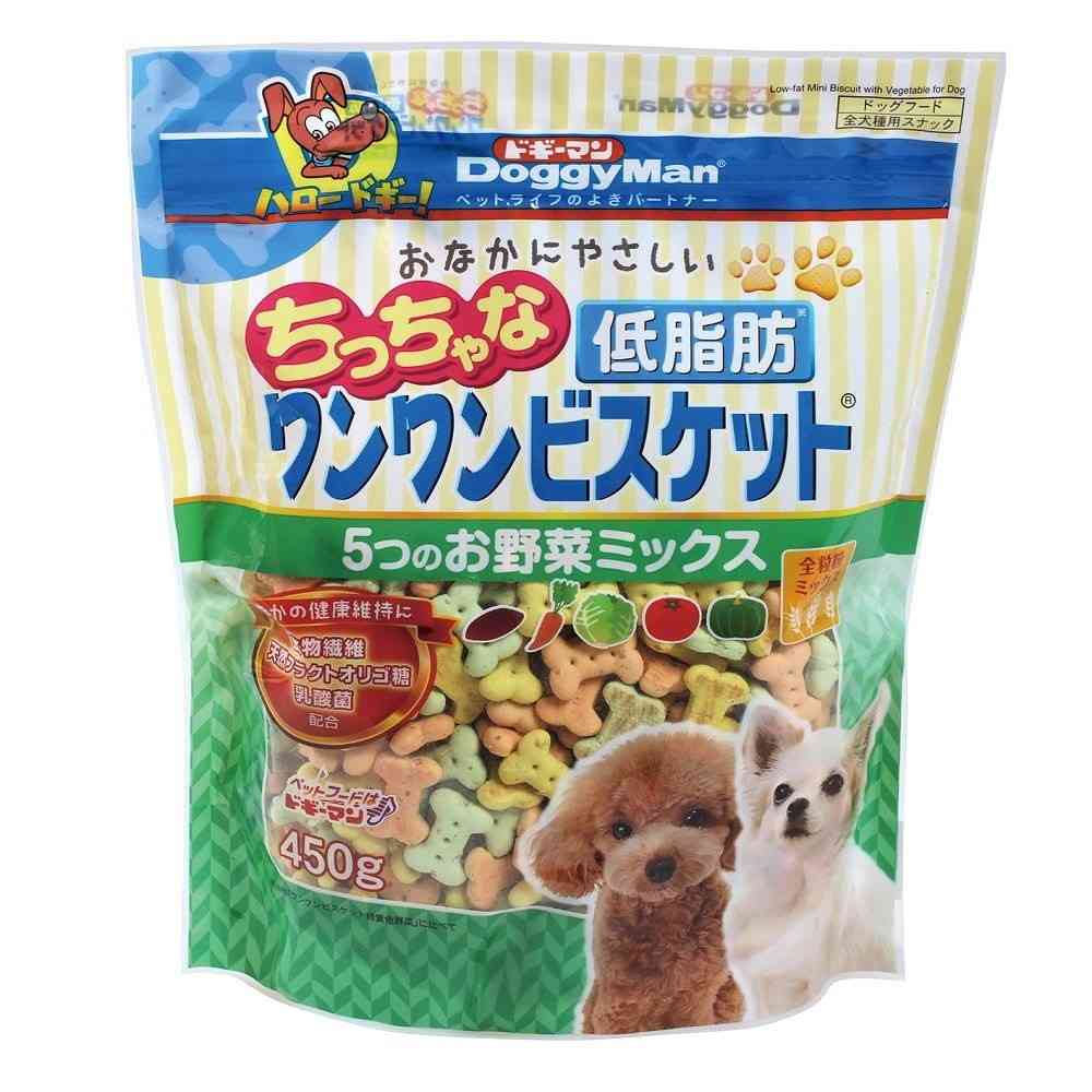 ドギーマン おなかにやさしいちっちゃな低脂肪ワンワンビスケット 5つのお野菜ミックス 450g - Image 3