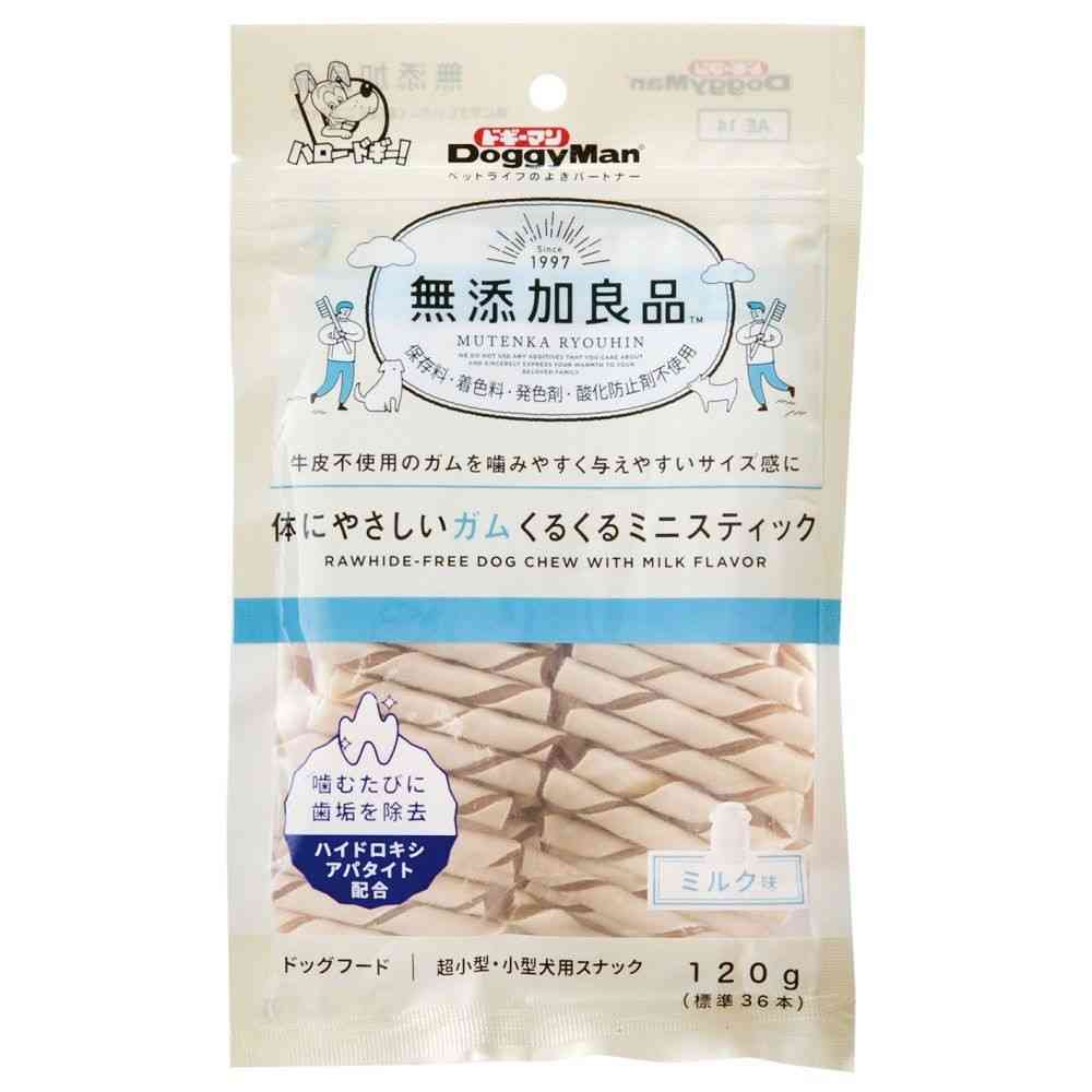 ドギーマン 無添加良品 体にやさしいガム くるくるミニスティック 120g - Image 3